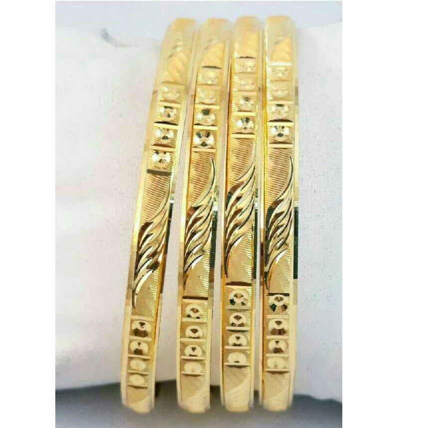 22KT Gold Fancy CNC Bangle