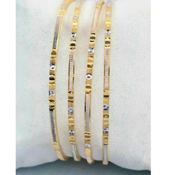 22K / 916 Gold Yellow CNC Bangle