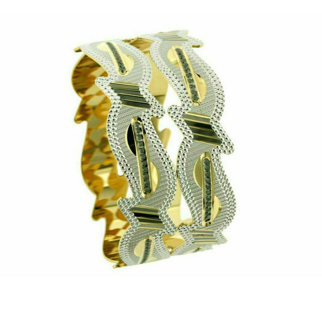 916 Gold Designer Modern Bangle