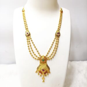 916 Gold 3 Layer Necklace Set