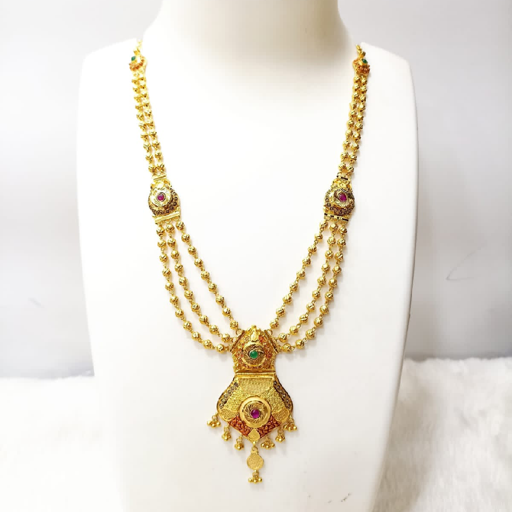 916 Gold 3 Layer Necklace Set - Image 2