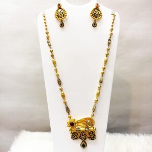 22k gold Jadtar Necklace set