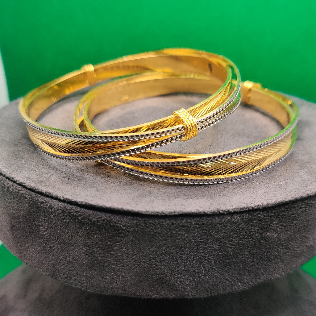 1 gram gold antique bangles