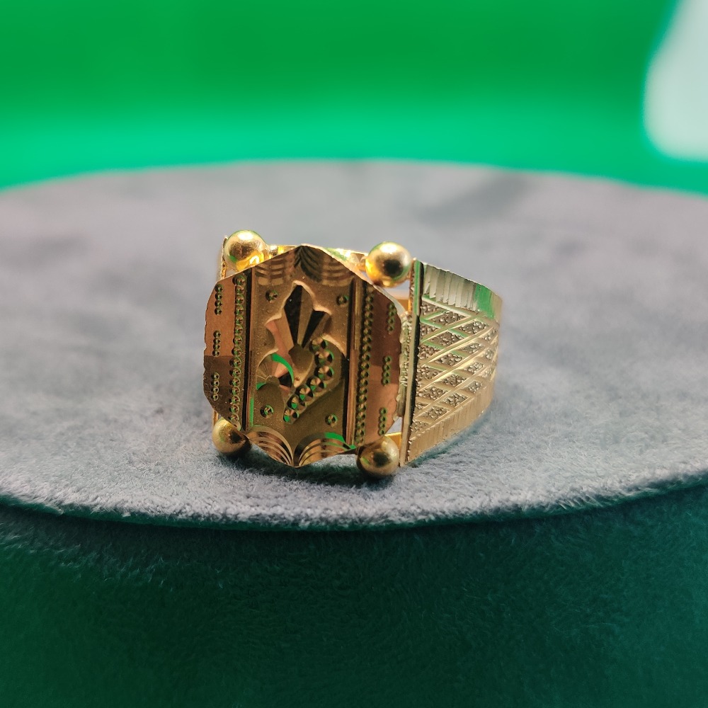 Gold Fancy Design ring For Gents
