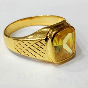 22 carat 916 pukhraj Guru gents ring