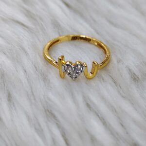 916 22 carat love ladies ring