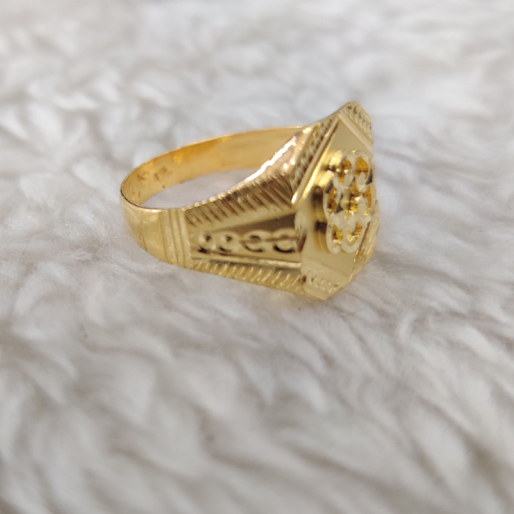 22 carat 916 casting gents ring - Image 3