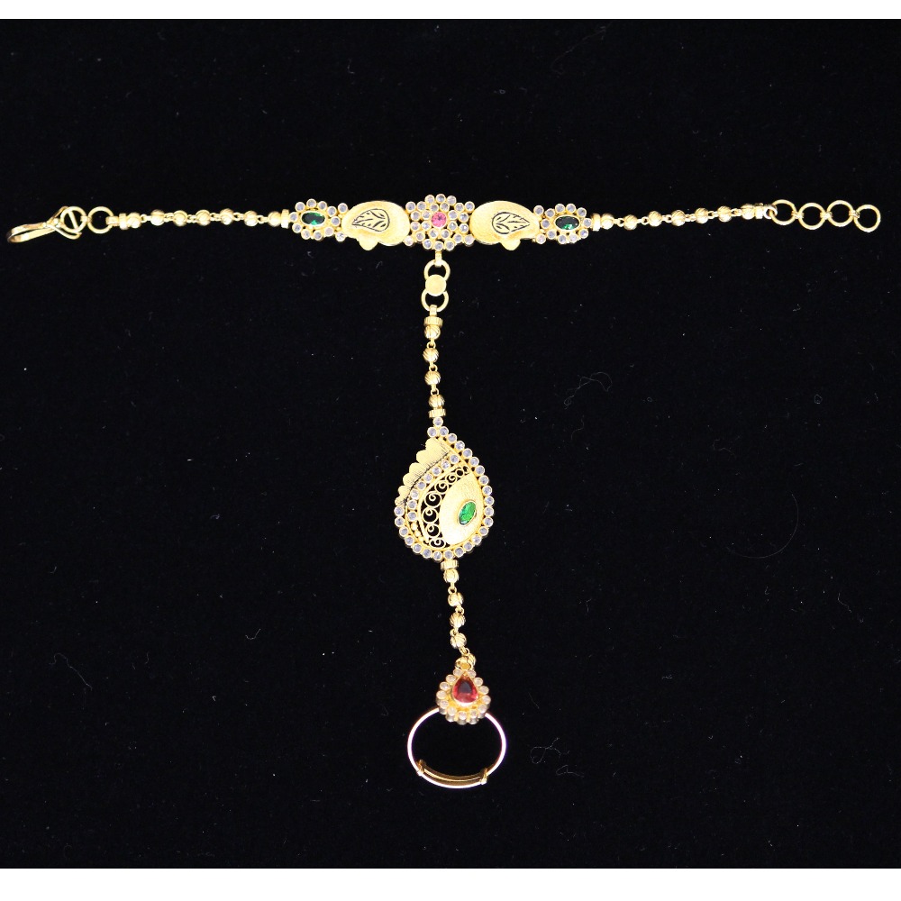 22K / 916 Gold Ladies Polki Designer Panjo