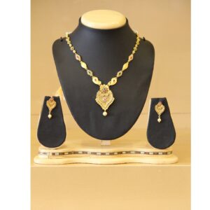 22KT Yellow Gold Ladies Antique Stunning Light Weight Necklace Set