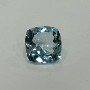 6.25ct cushion blue aquamarine