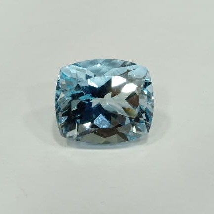 10.33ct cushion blue aquamarine