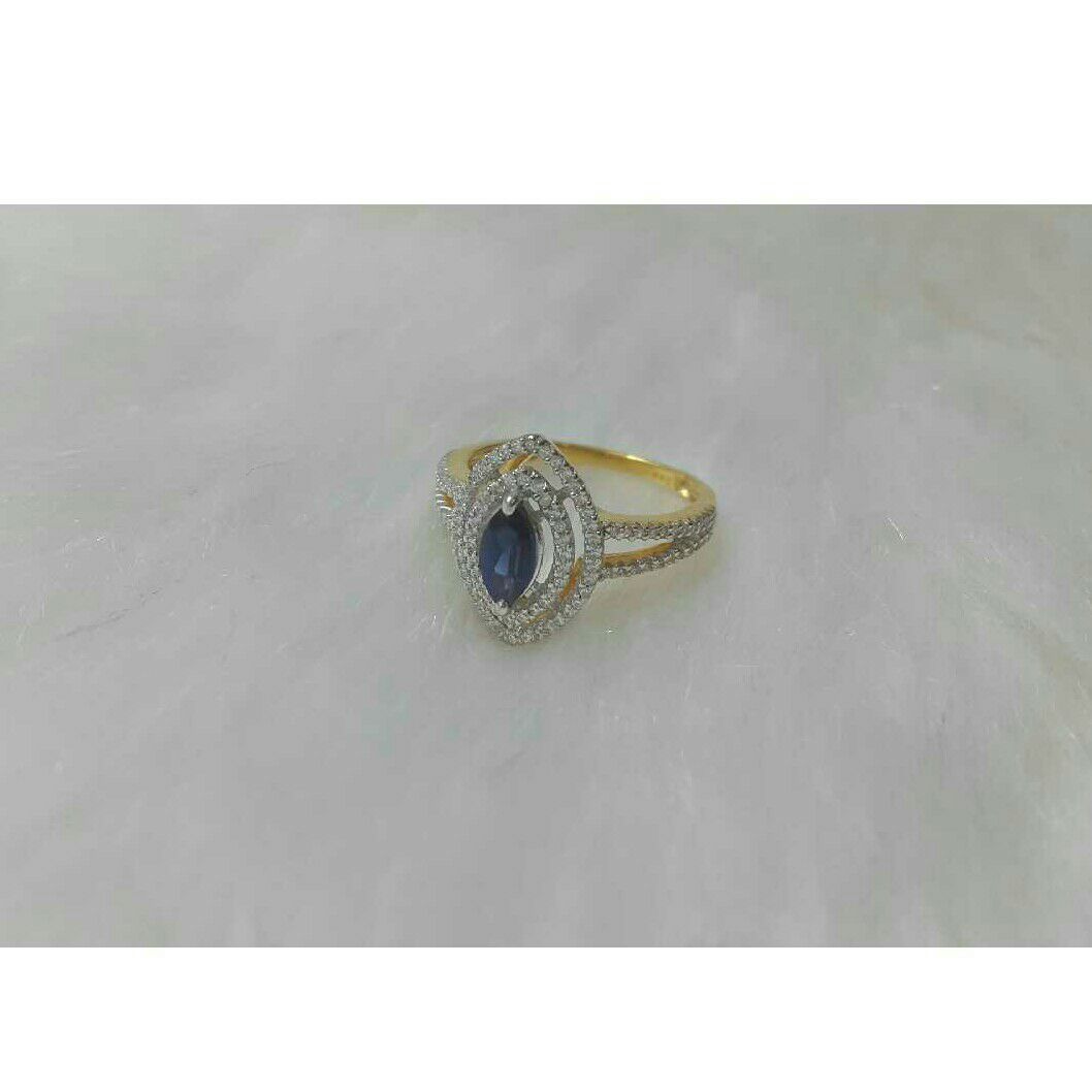 2K / 916 Gold Indian Diamond Stone Ladies Rings