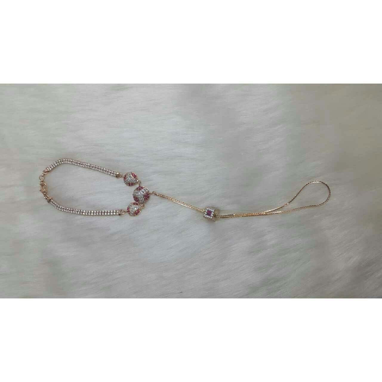 22k Gold Ladies Diamond Bracelet