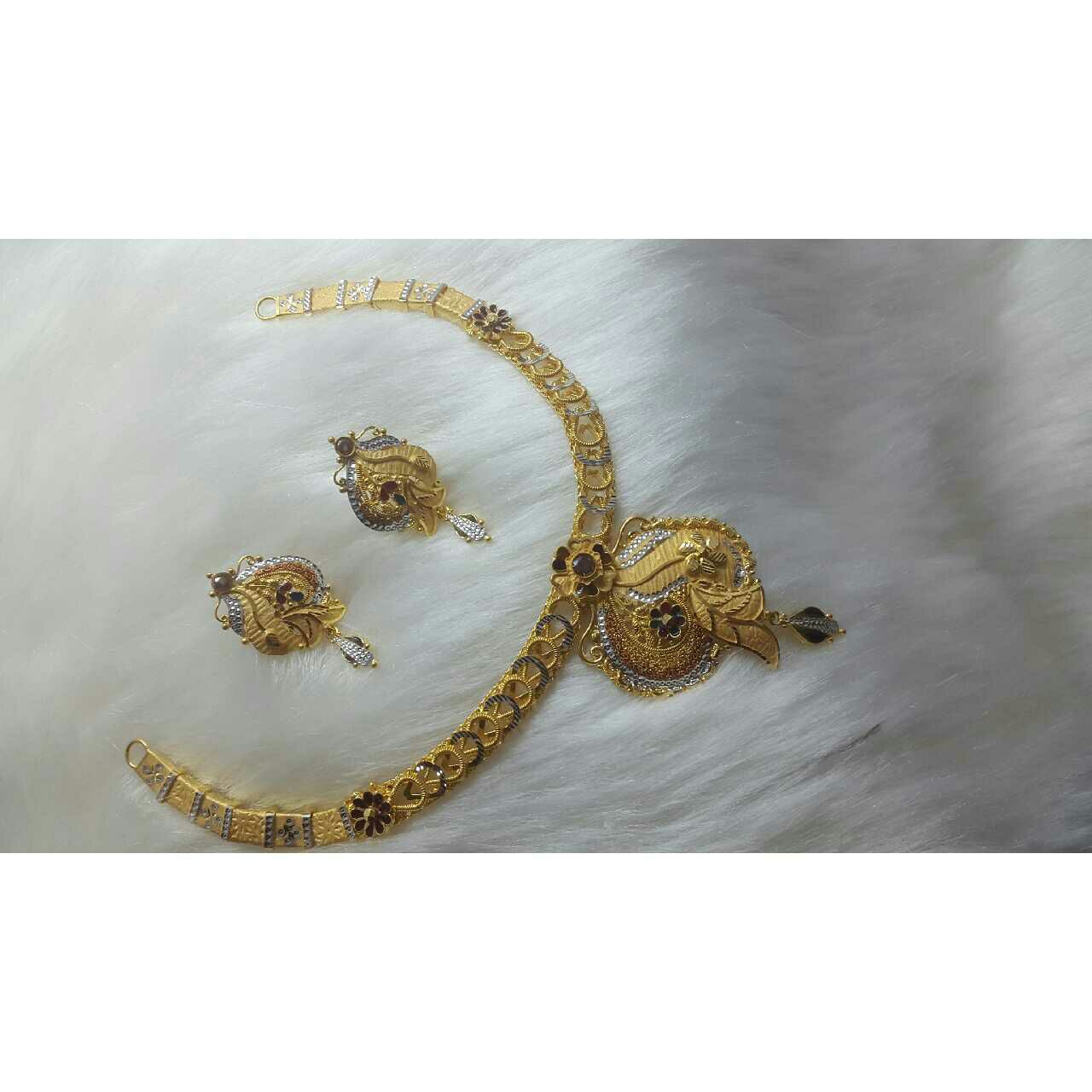 22K / 916 Yellow Gold Fancy Necklace Set