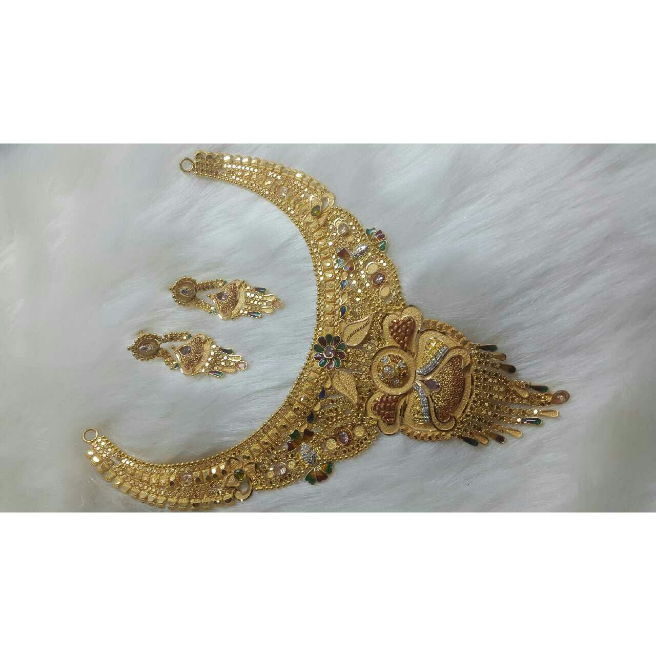 22K / 916 Gold Ladies Indian Traditional Necklace Set
