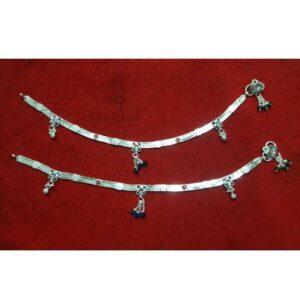 Silver Ladies Indian Bombay Fancy Payal White