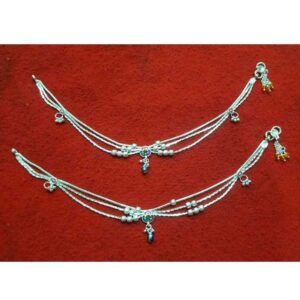 Silver Ladies Indian Fancy Bombay Payal White