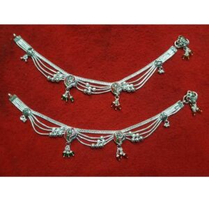 Silver Ladies Indian Fancy Bombay Payal White