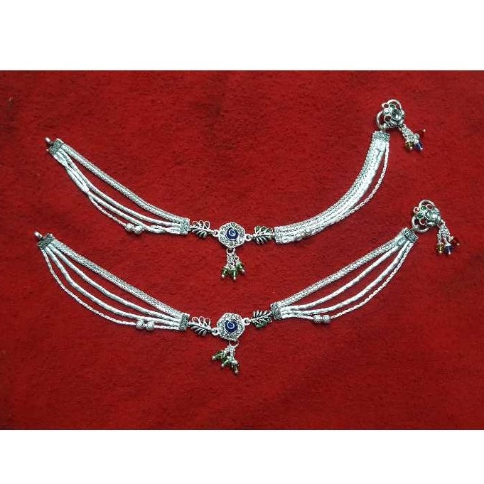 Silver Ladies Indian Fancy Bombay Payal White