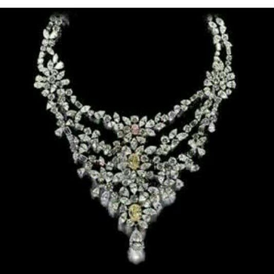 22KT Diamond Necklace Set