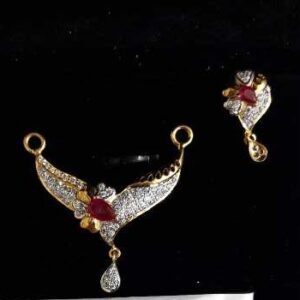 22KT Gold Ladies Fancy Pendant Set