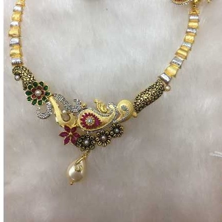 22KT Gold Ladies Indian Fancy Necklace