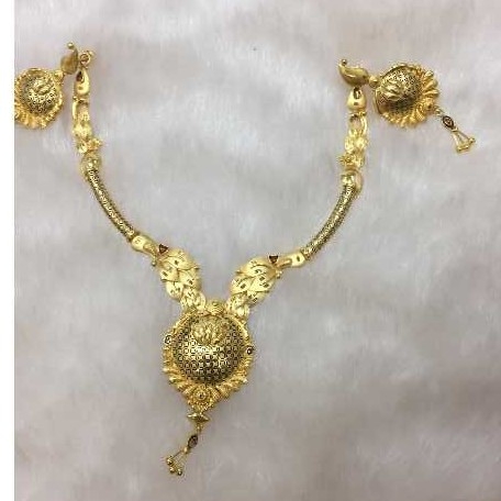 22KT Gold Ladies Indian Fancy Necklace Set