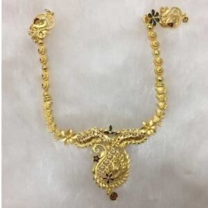 22KT Gold Ladies Indian Fancy Necklace Set