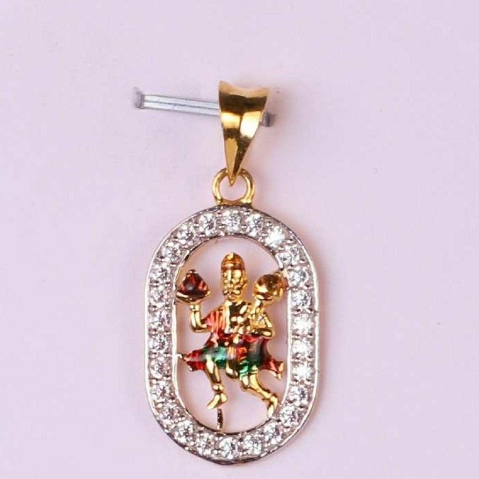 18KT Gold God Shape Pendent