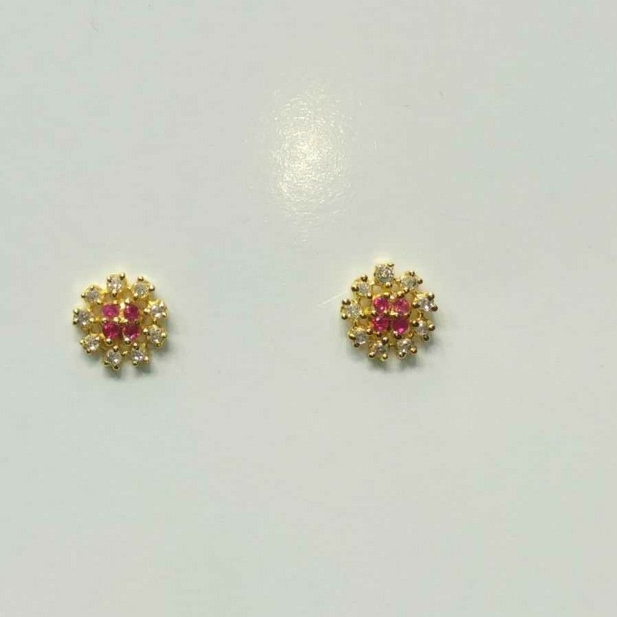 22K / 916 Gold Ladies Indian V Prong Classic Nosepin