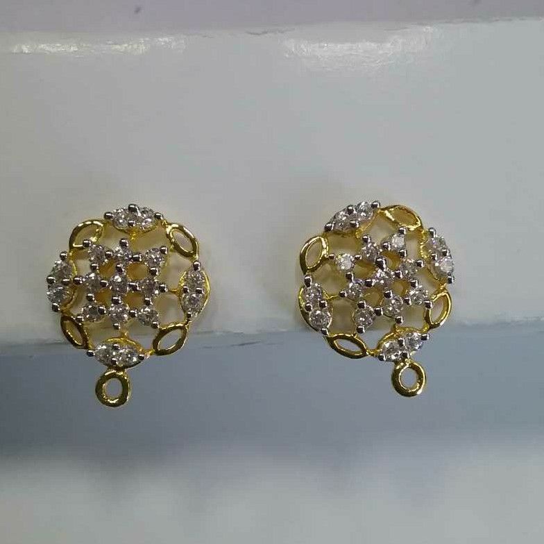 22K / 916 Gold Ladies Indian Modern Diamond Tops