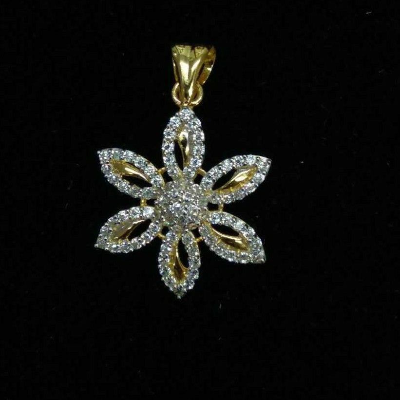 22K / 916 Gold Ladies Indian Designer Floral Pendant