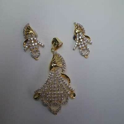 22KT Gold Ladies Indian Fancy Pendent Set