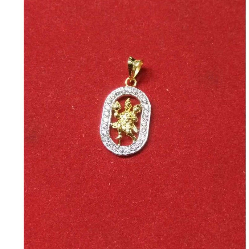 22KT Gold Ladies V- Prong Fancy Pendant