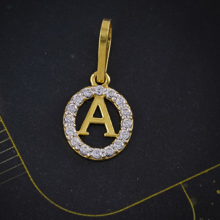 cz letter pendant