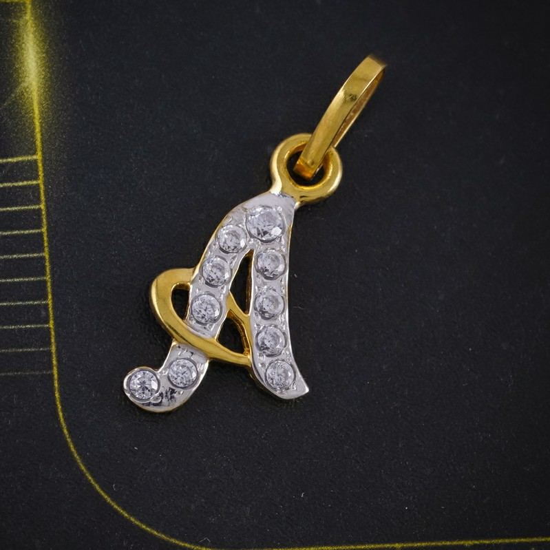 cz letter pendant