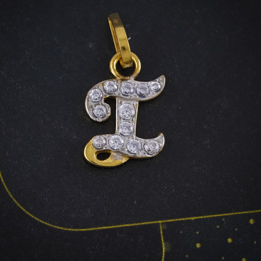 cz letter pendant