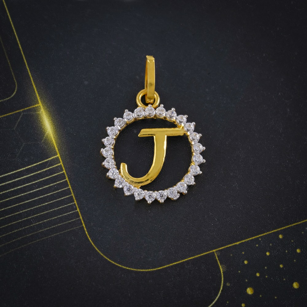cz letter pendant