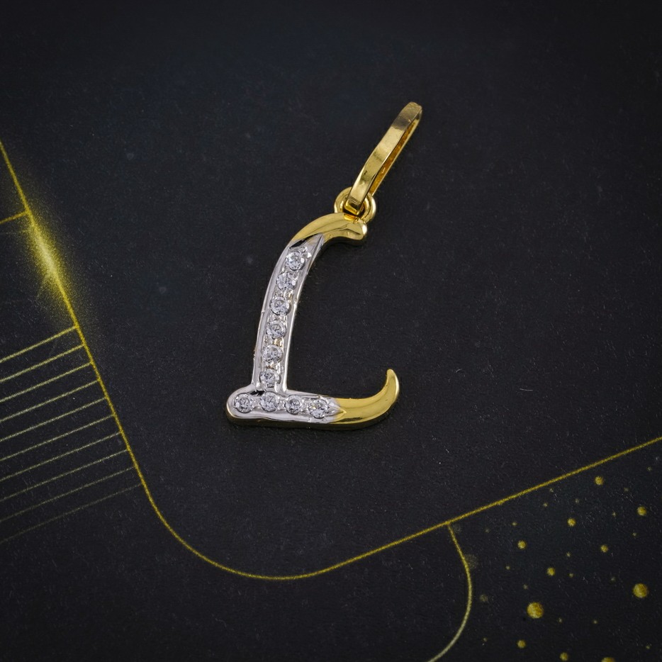 cz letter pendant