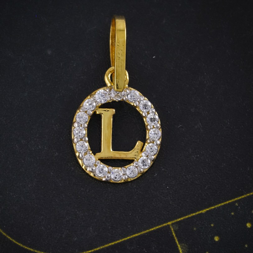 cz letter pendant