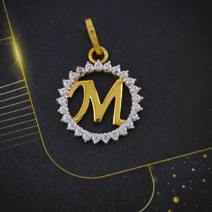 cz letter pendant
