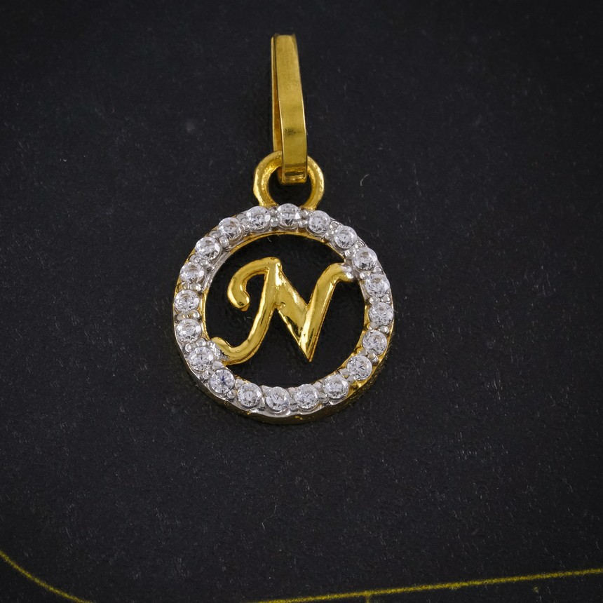 cz letter pendant