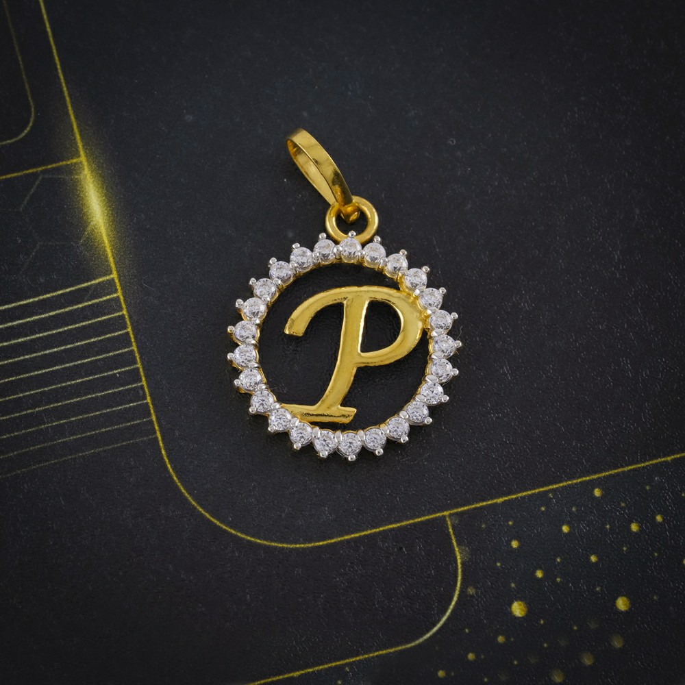 cz letter pendant