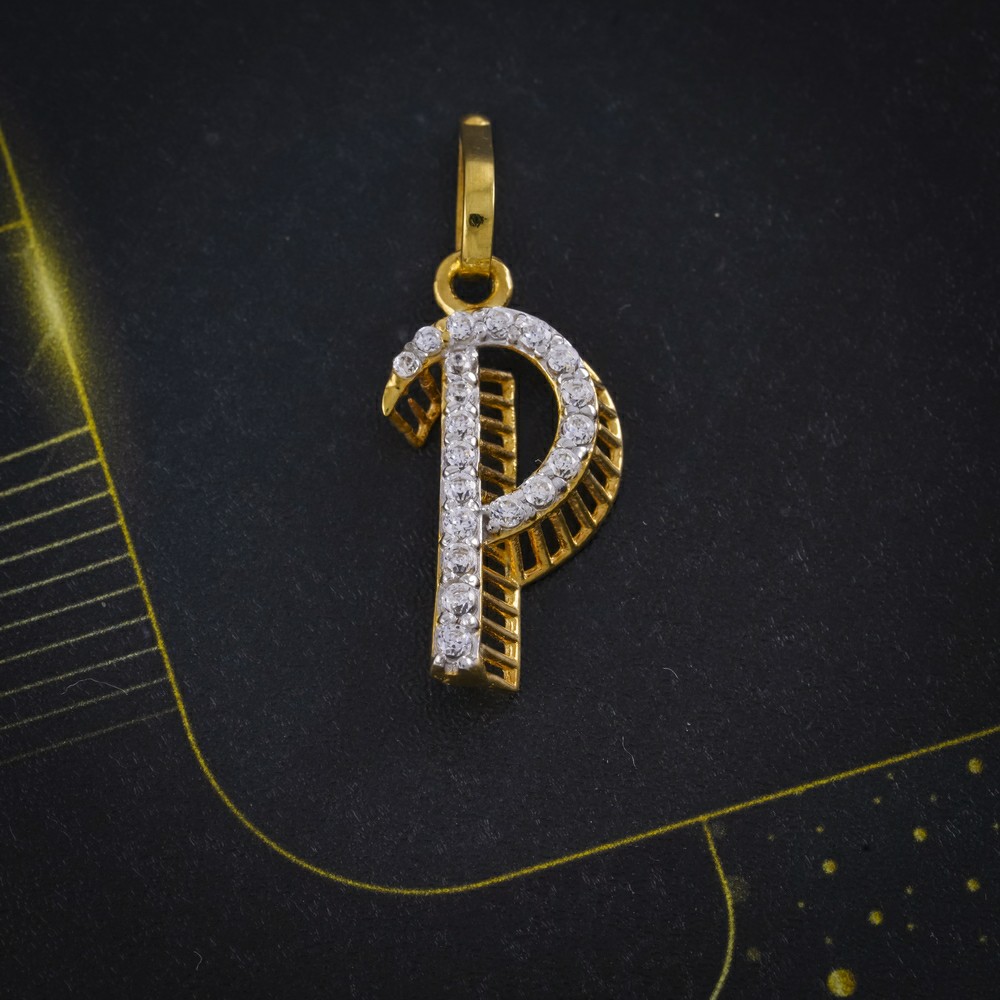 cz letter pendant