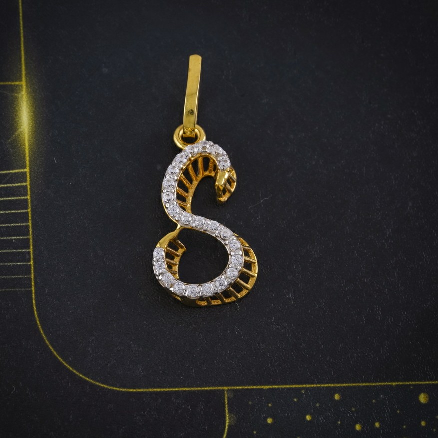 cz letter pendant