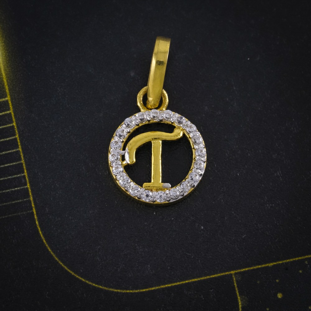 cz letter pendant