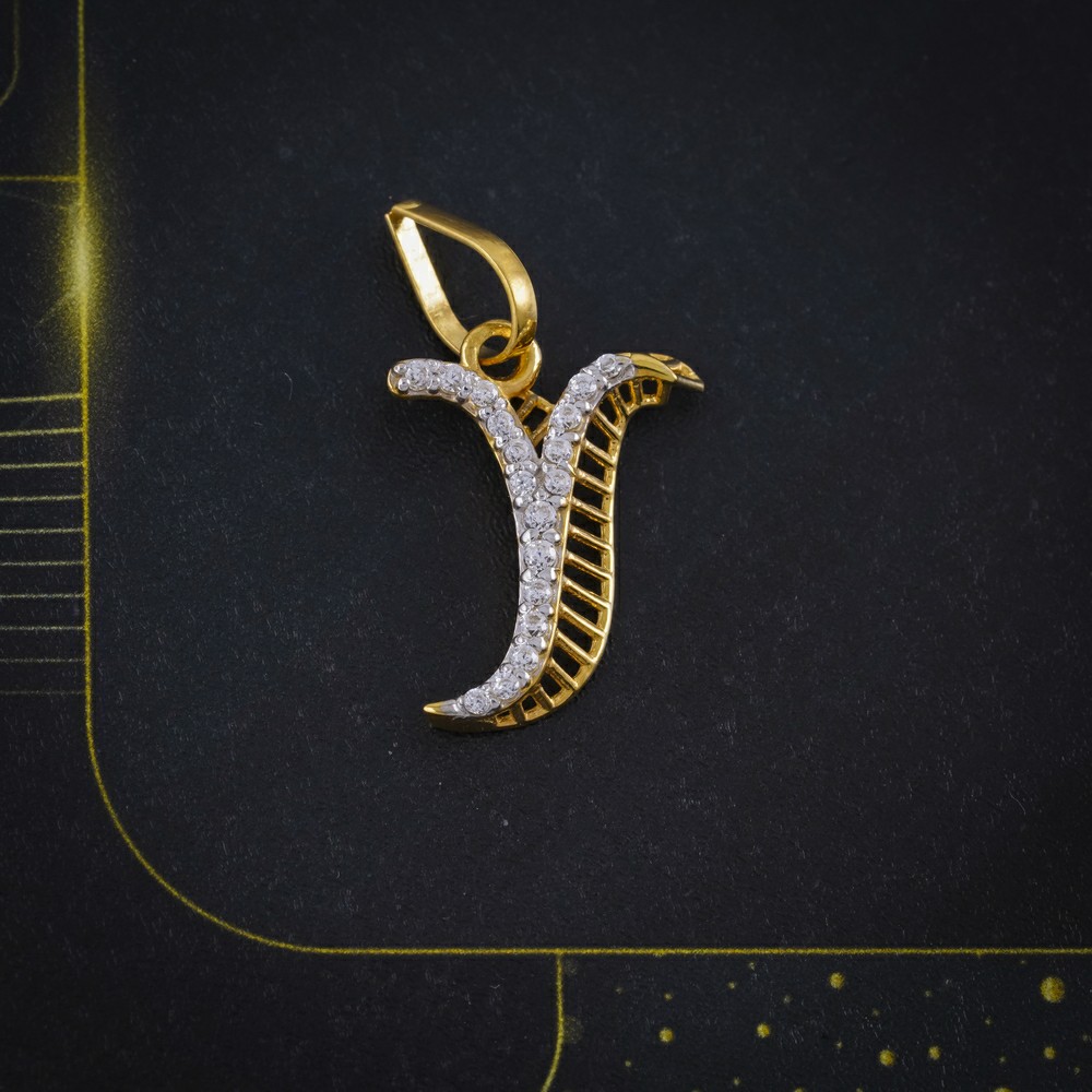 cz letter pendant