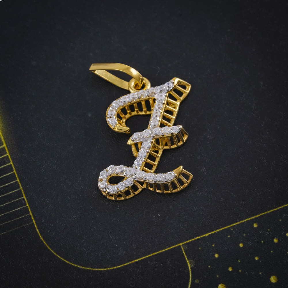 cz letter pendant