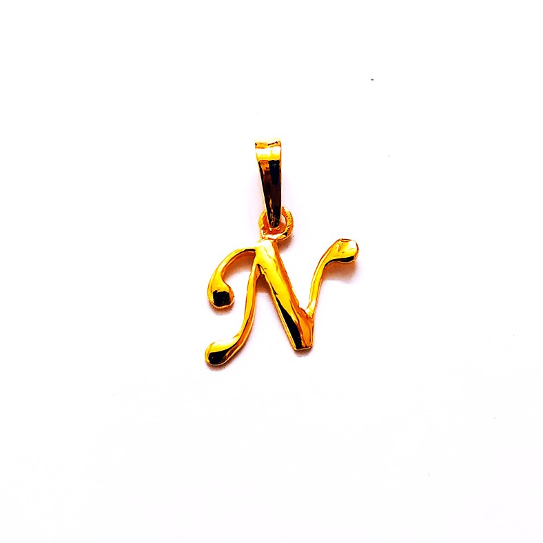 Plain casting letter pendant