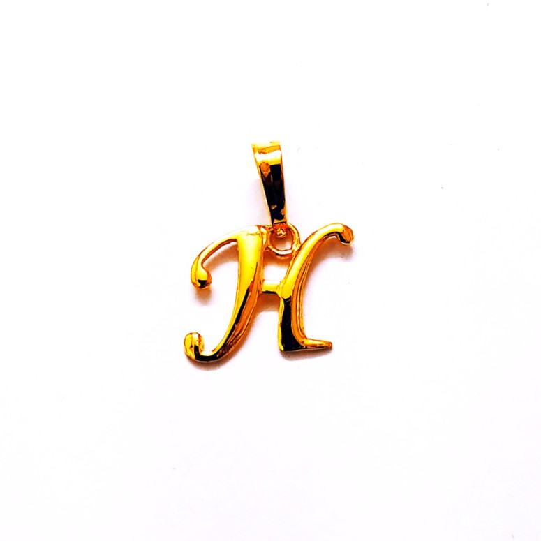 Plain casting letter pendant
